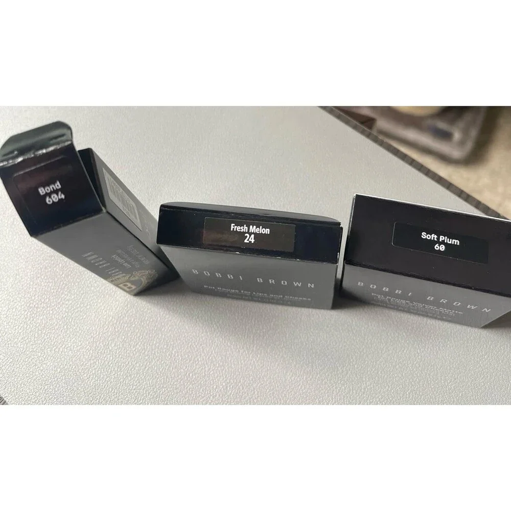 Bobbi Brown Lip/Cheek Bundle - Pot Rouge Velvet Matte (x2) & Luxe Lipstick